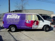 Installation of vehicle wrap in Metairie Louisiana for Budget Blinds